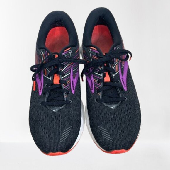 Brooks Shoes - Brooks Adrenaline GTS 19 Women's Running Shoes Black/Purple/Orange Size 12